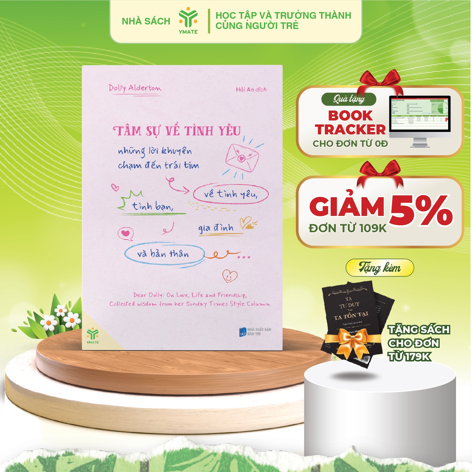 Sách Tâm Sự Về Tình Yêu- Những Lời Khuyên Chạm Đến Trái Tim về Tình Yêu, Tình Bạn, Gia Đình Và Bản Thân - YMATE