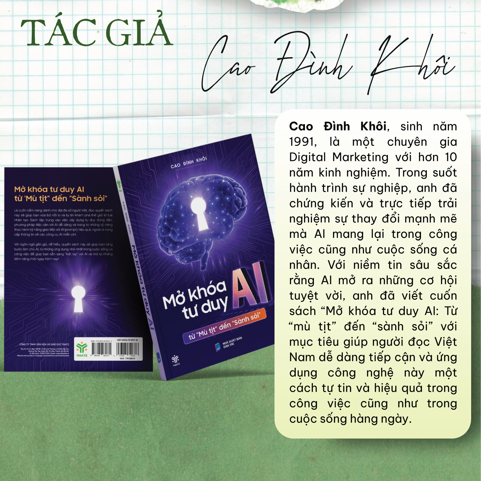 Sách - Mở Khóa Tư Duy AI - Từ "Mù Tịt" Đến "Sành Sỏi" - YMATE BOOKS