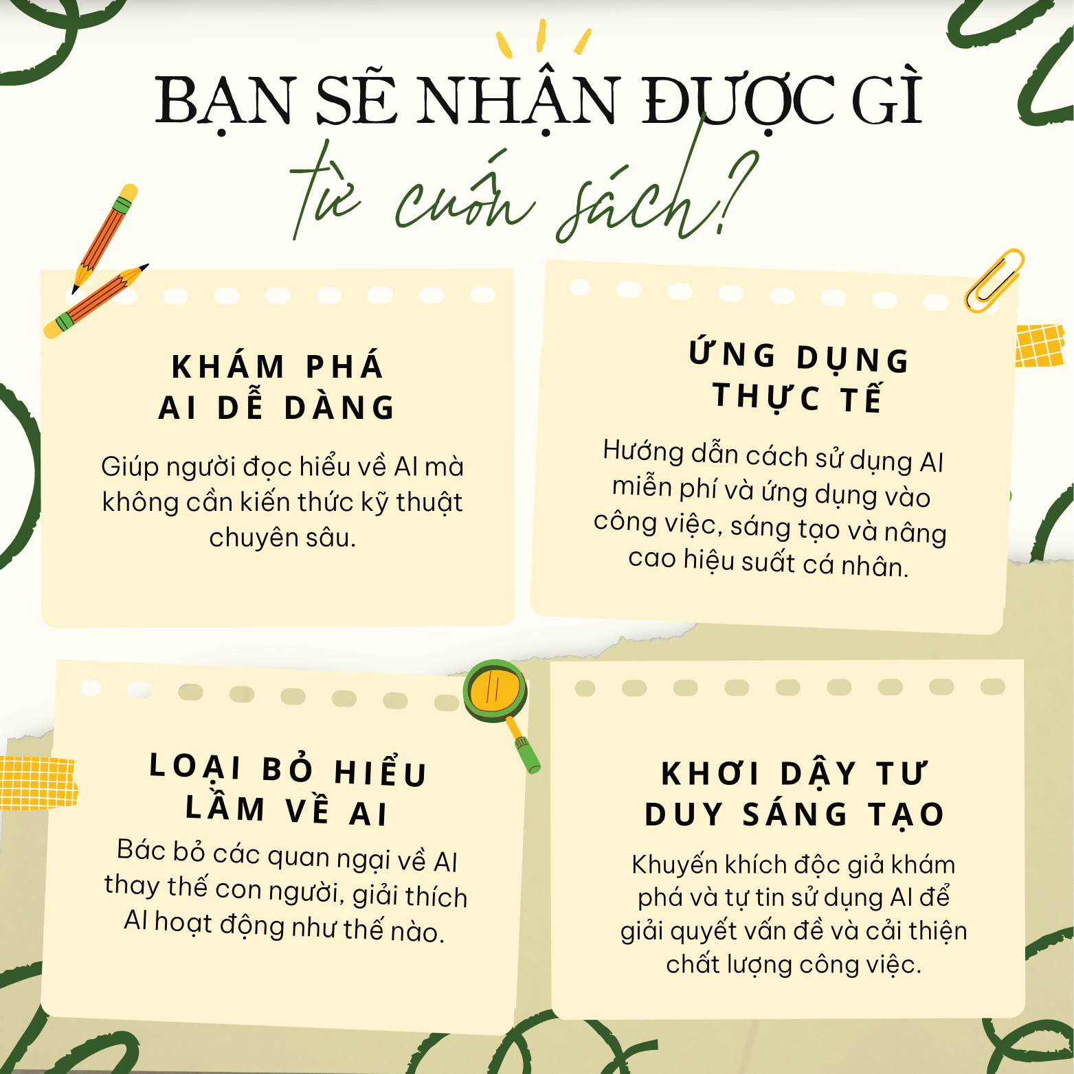 Sách - Mở Khóa Tư Duy AI - Từ "Mù Tịt" Đến "Sành Sỏi" - YMATE BOOKS