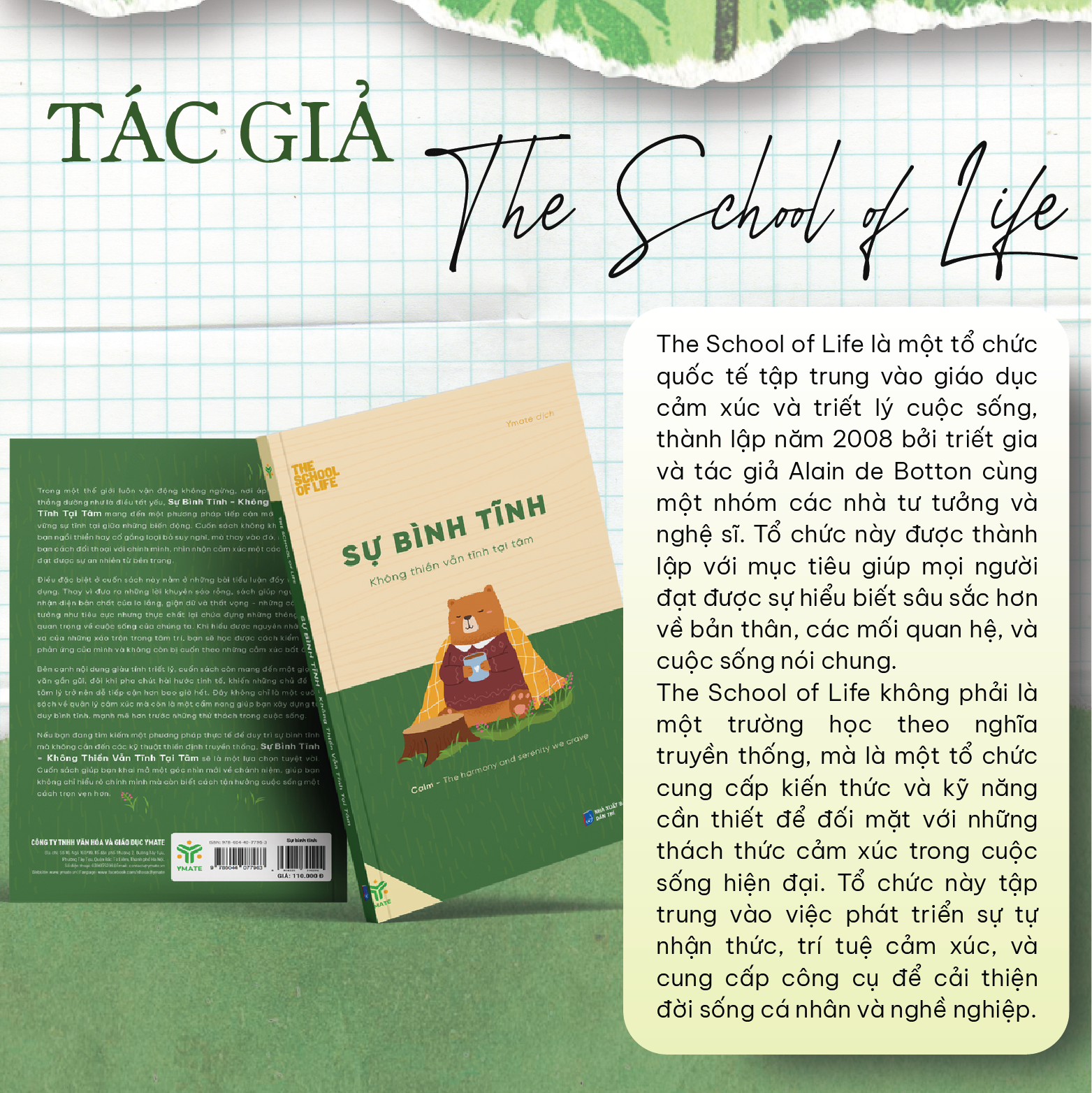 Sách - Sự Bình Tĩnh - Không Thiền Vẫn Tĩnh Tại Tâm - YMATE BOOK