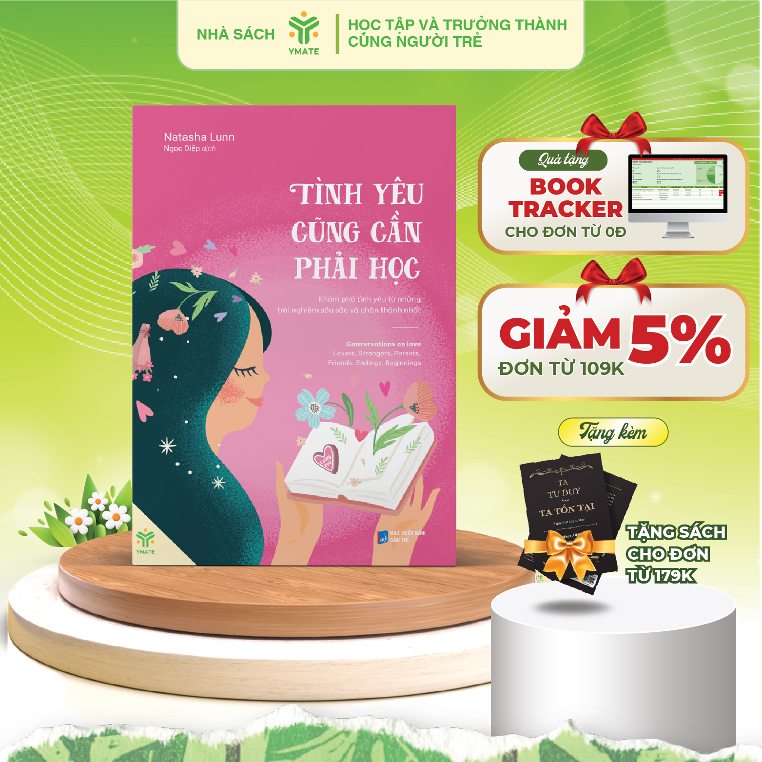 Sách Tình Yêu Cũng Cần Phải Học-Khám Phá Tình Yêu Từ Những Trải Nghiệm Sâu Sắc Và Chân Thành Nhất- YMATE