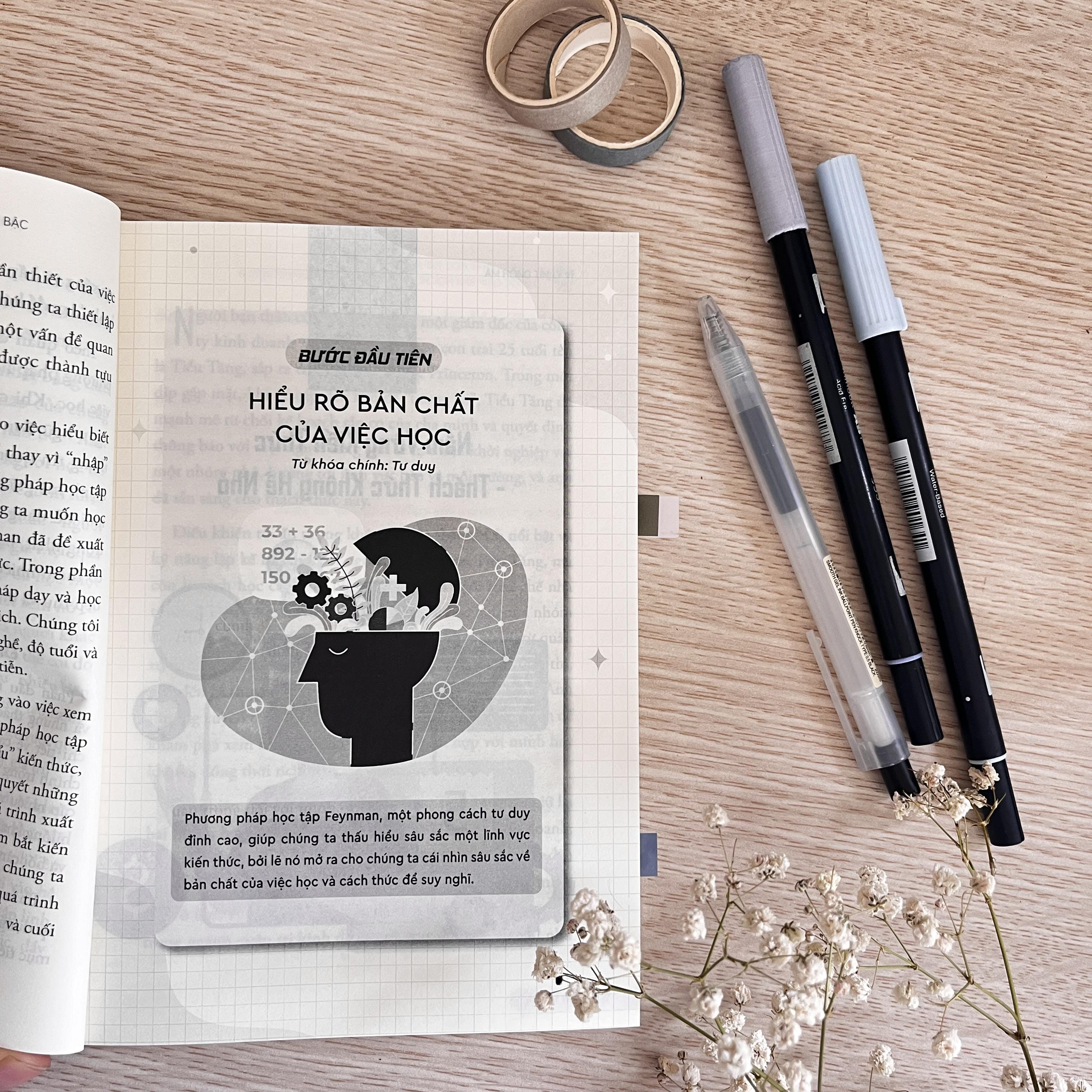 Sách - Phương Pháp Học Tập Feynman - 5 Bước Giúp Bạn Học Nhanh Nhớ Lâu Tiến Bộ Vượt Bậc - Ymate Books