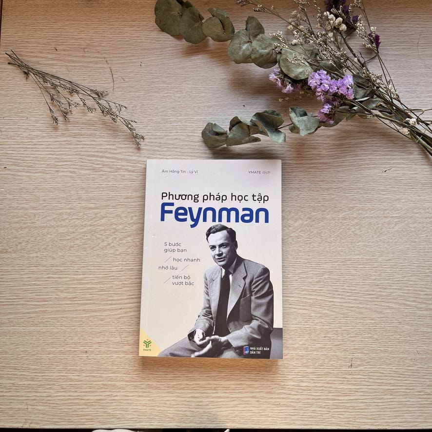 Sách - Phương Pháp Học Tập Feynman - 5 Bước Giúp Bạn Học Nhanh Nhớ Lâu Tiến Bộ Vượt Bậc - Ymate Books