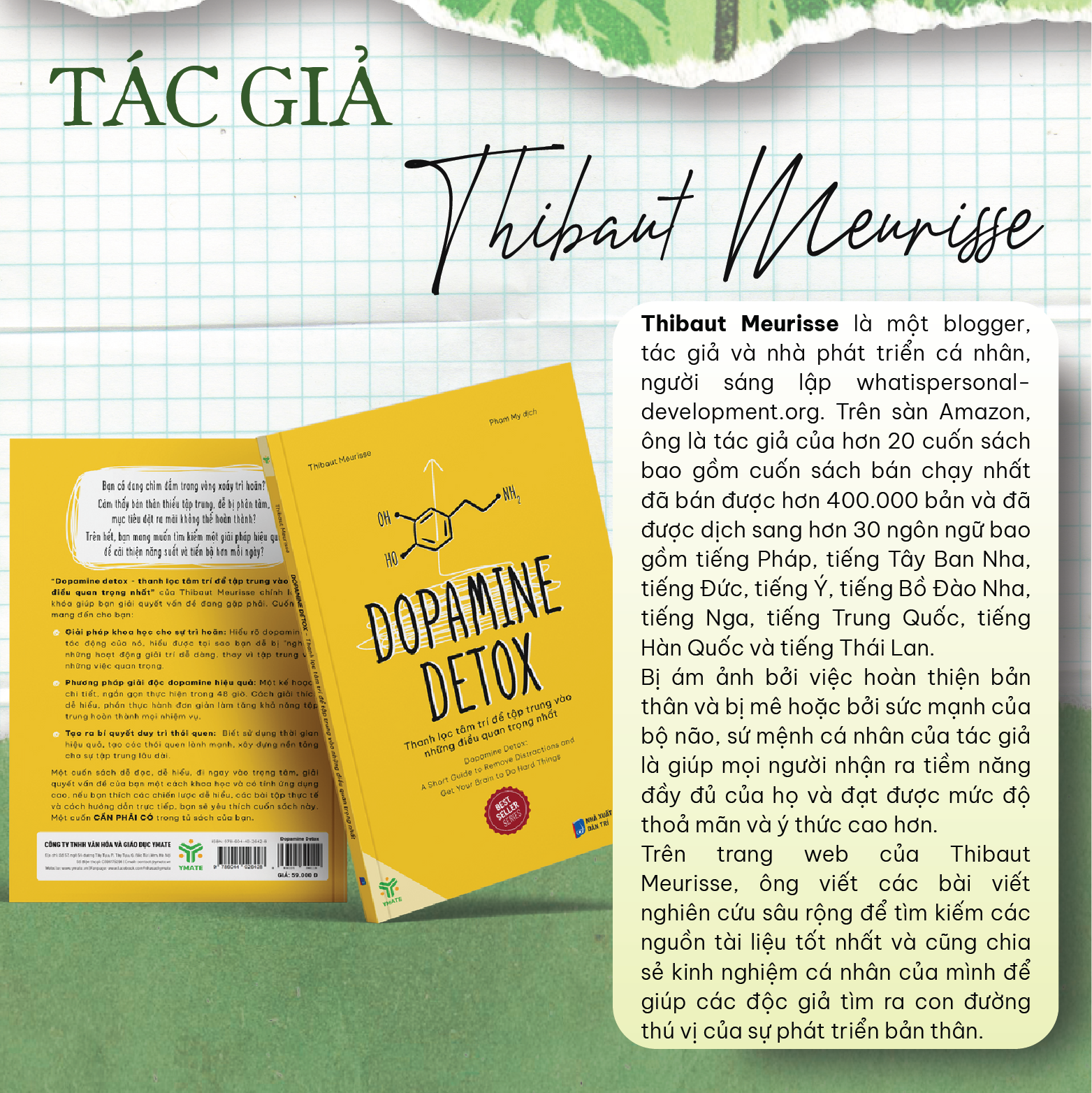 Sách- Dopamine Detox - Thanh Lọc Tâm Trí Để Tập Trung Vào Những Điều Quan Trọng Nhất - Bộ Sách Hiệu Suất - YMATE