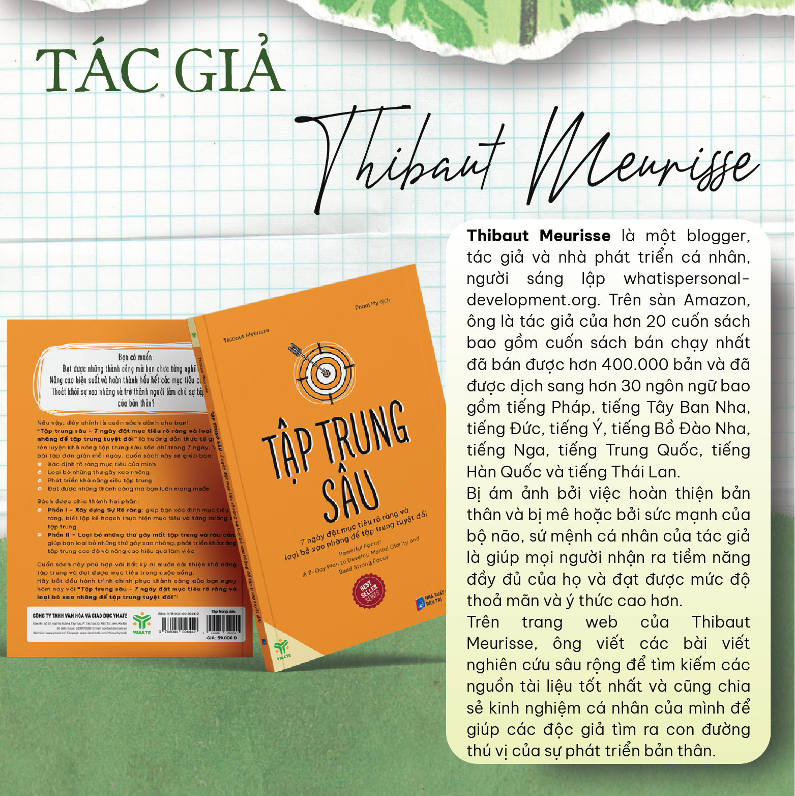 Sách- Tập Trung Sâu - 7 Ngày Đặt Mục Tiêu Rõ Ràng Và Loại Bỏ Xao Nhãng Để Tập Trung Tuyệt Đối - YMATE