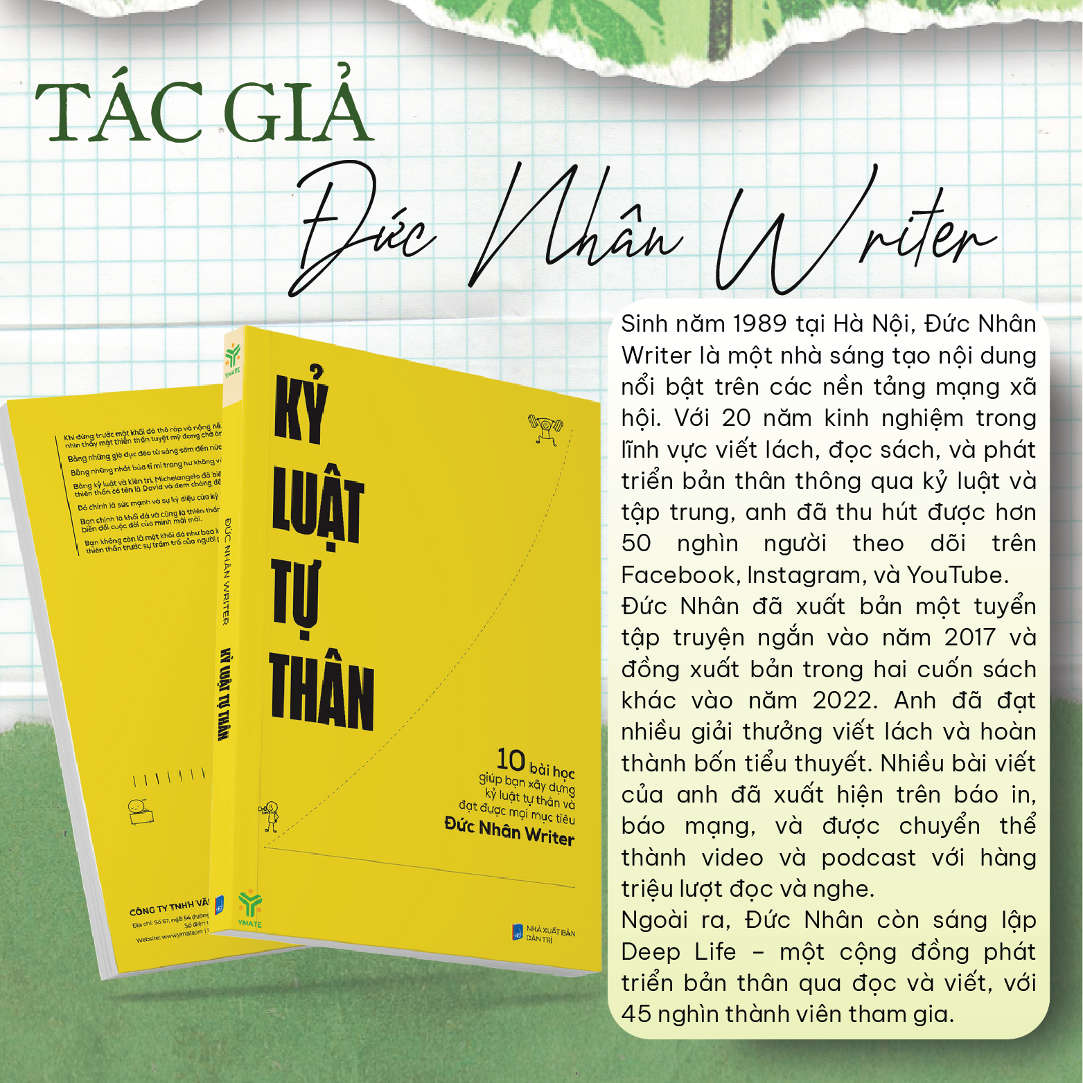 Sách- Kỷ Luật Tự Thân- 10 Bài Học Giúp Bạn Xây Dựng Kỷ Luật Tự Thân Và Đạt Được Mọi Mục Tiêu- Đức Nhân Writer