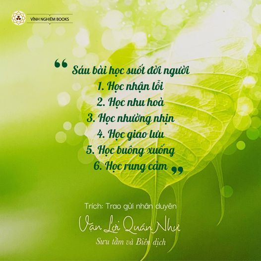 Sách - Trao Gửi Nhân Duyên - Vĩnh Nghiêm Books