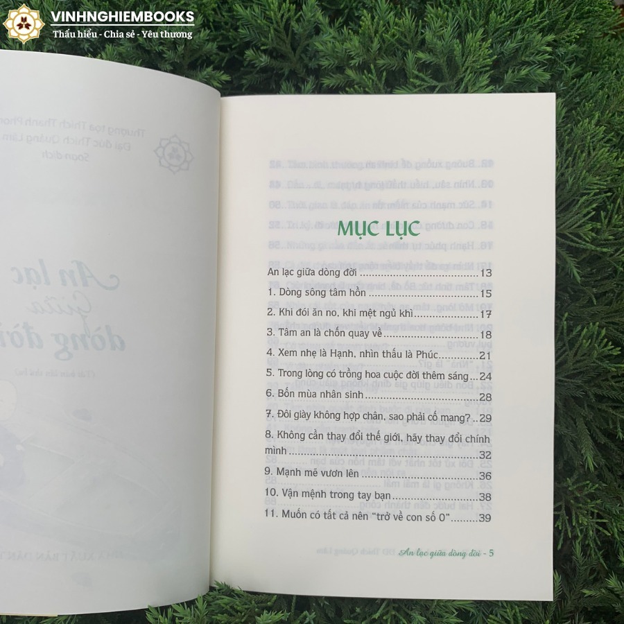 Sách - An Lạc Giữa Dòng Đời - Vĩnh Nghiêm Books