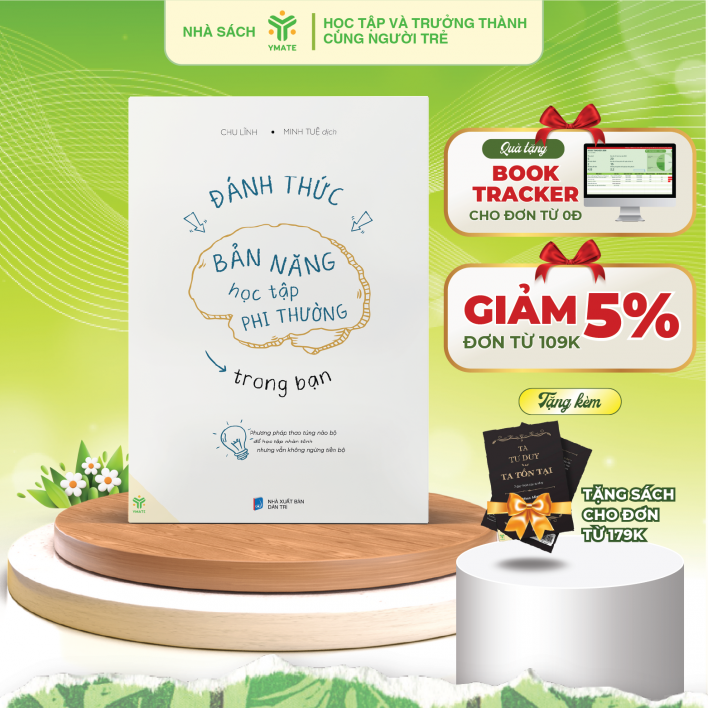 Sách - Đánh Thức Bản Năng Học Tập Phi Thường Trong Bạn - Phương Pháp Thao Túng Não Bộ Để Học Tập Nhàn Tênh - Ymate Books