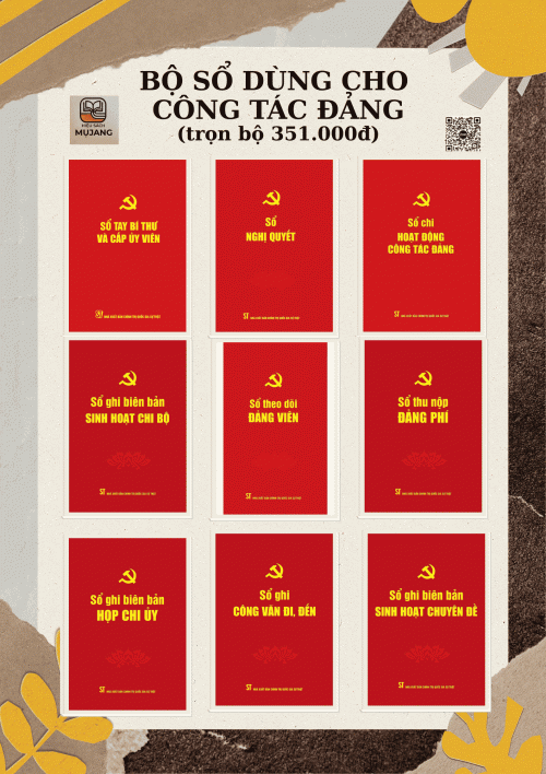 Bộ sổ dùng cho công tác đảng