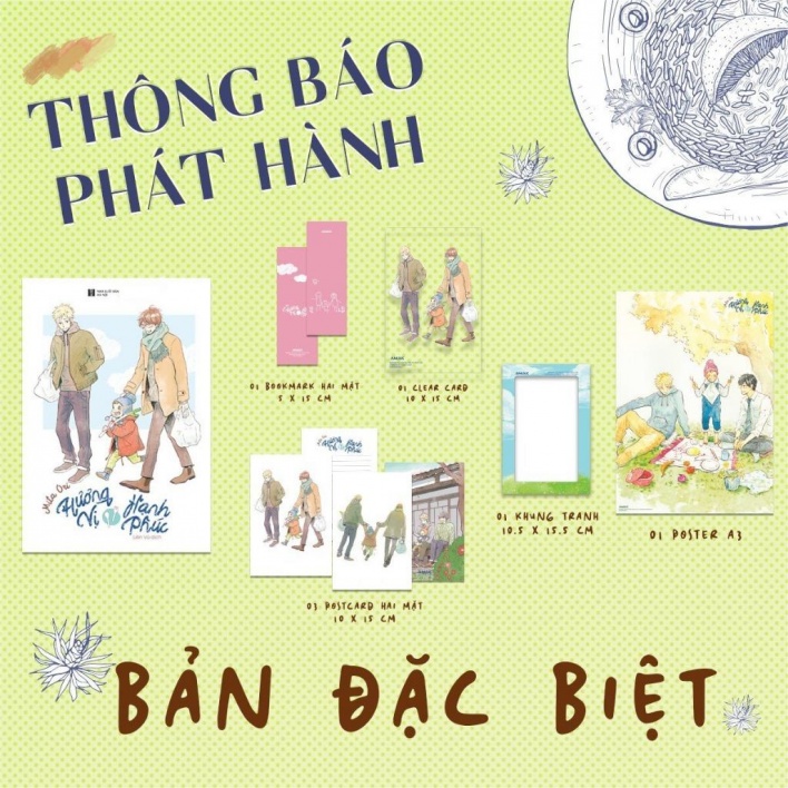 Truyện tranh - Hương Vị Hạnh Phúc - Tặng kèm sticker + postcard lấp lánh (Bản đặc biệt)