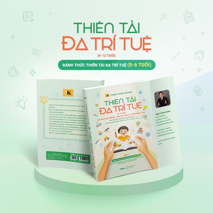 Sách - THIÊN TÀI ĐA TRÍ TUỆ (0-12 tuổi) - Đánh thức thiên tài đa trí tuệ (0-6 tuổi)