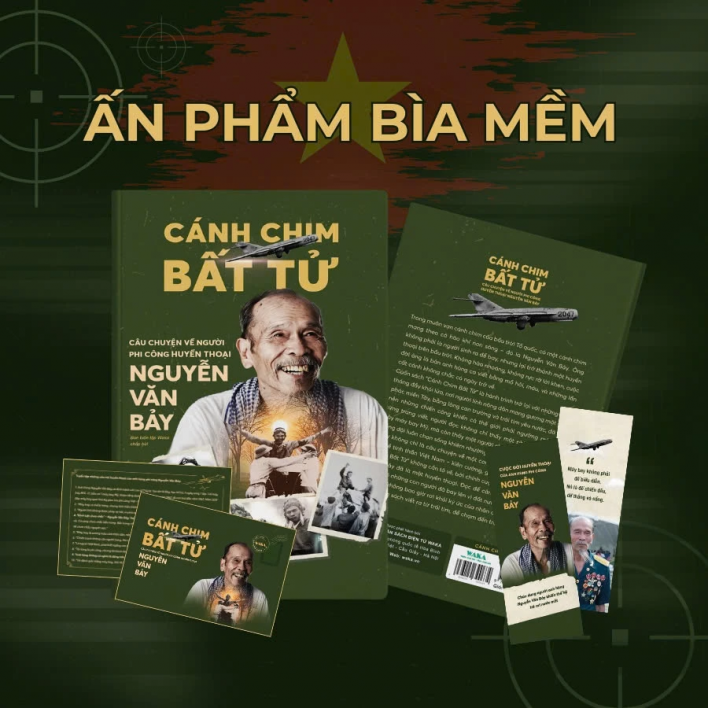 Sách - Cánh chim bất tử - Câu chuyện về người phi công huyền thoại Nguyễn Văn Bảy
